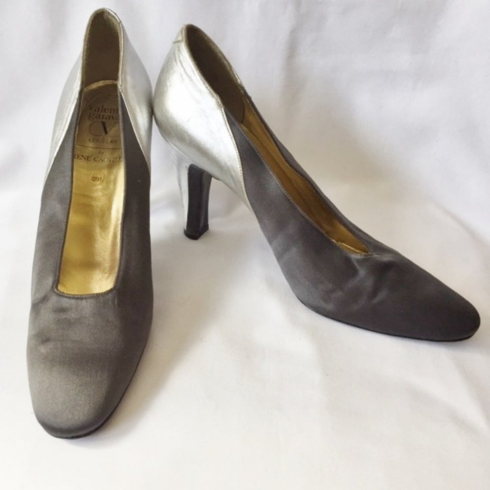 Vintage Valentino Garavani Couture Satin Heels